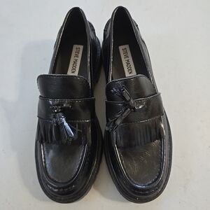 Steve Madden Classic Black Leather Loafers